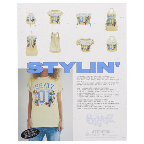 Muñeca Sasha Stylin + Camiseta Bratz