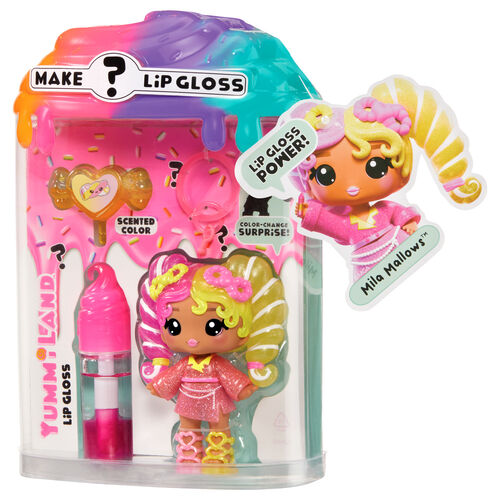 Muñeca Mini + brillo de labios Combo Sabor Misterioso Yummiland surtido