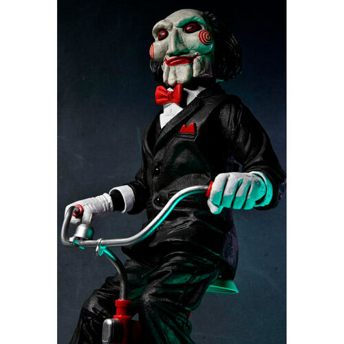 Figura Billy the Puppet Triciclo Saw con sonido 33cm