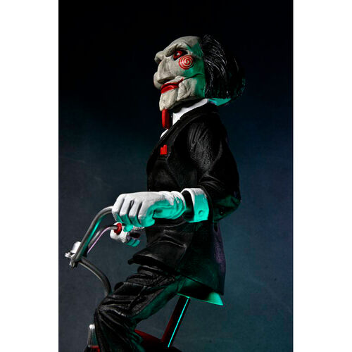 Figura Billy the Puppet Triciclo Saw con sonido 33cm