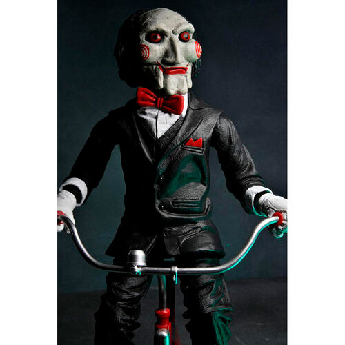 Figura Billy the Puppet Triciclo Saw con sonido 33cm