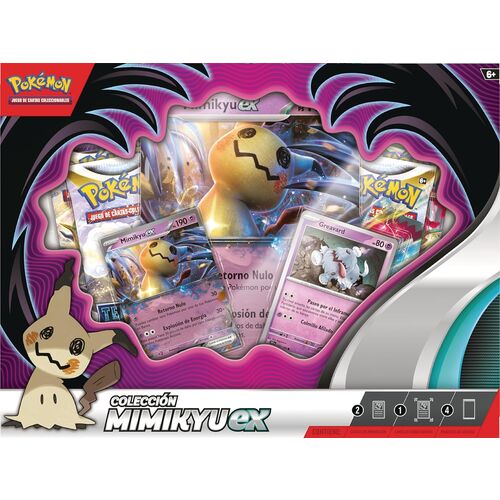 Blister juego cartas coleccionables Mimikyu Ex Pokemon español