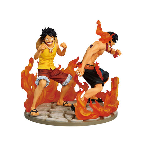 One Piece Dramatic Memories Ace & Luffy Ichibansho figure 15cm