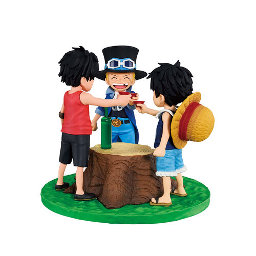 One Piece Dramatic Memories Ace & Sabo & Luffy Ichibansho figure 10cm