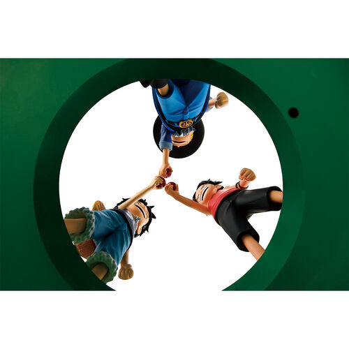 One Piece Dramatic Memories Ace & Sabo & Luffy Ichibansho figure 10cm