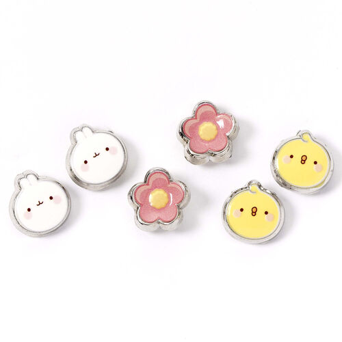 Molang set 3 pairs of earrings