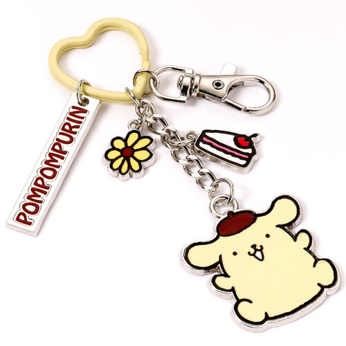 Hello Kitty Pompompurin keychain