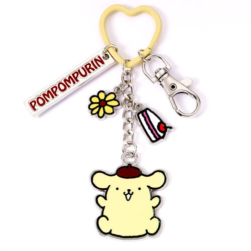 Hello Kitty Pompompurin keychain