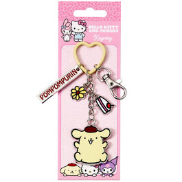 Hello Kitty Pompompurin keychain