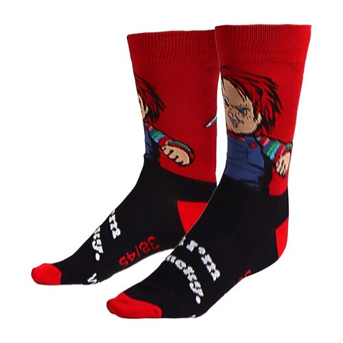Chucky adult socks