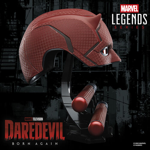 Replica Mascara + Baston de combate Born Again Daredevil Marvel Legends Series