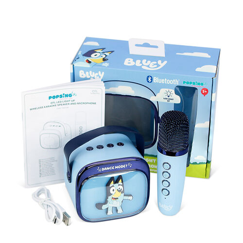Altavoz y Micro Karaoke LED Bluey