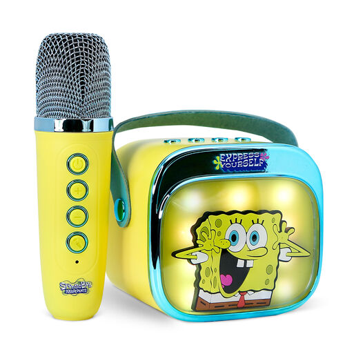 SpongeBob LED Karaoke Speaker and Microphone