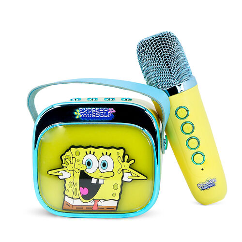 SpongeBob LED Karaoke Speaker and Microphone