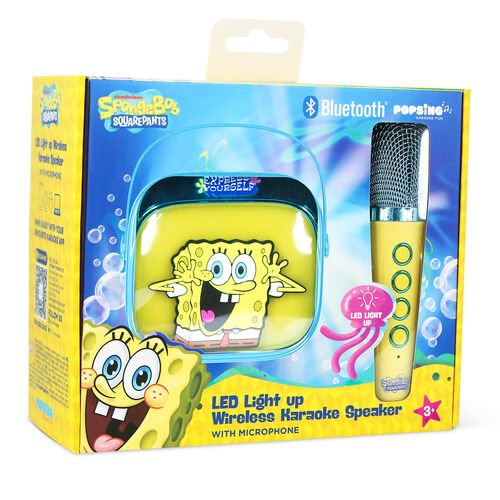 SpongeBob LED Karaoke Speaker and Microphone