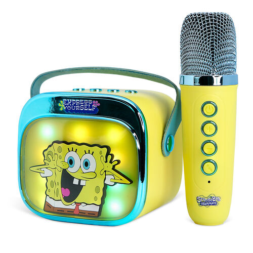 SpongeBob LED Karaoke Speaker and Microphone