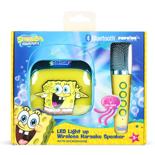 SpongeBob LED Karaoke Speaker and Microphone