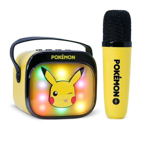 Altavoz y Micro Karaoke LED Pikachu Pokemon
