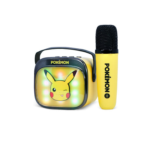 Altavoz y Micro Karaoke LED Pikachu Pokemon