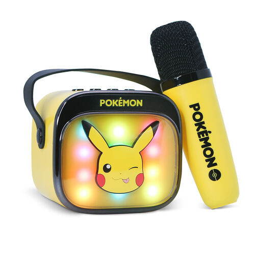 Altavoz y Micro Karaoke LED Pikachu Pokemon