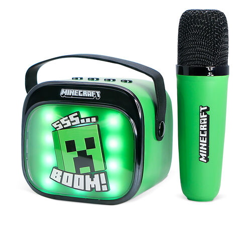 Minecraft LED Karaoke Speaker and Microphone