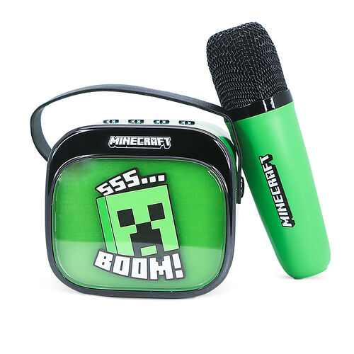 Minecraft LED Karaoke Speaker and Microphone