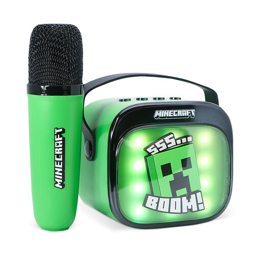 Minecraft LED Karaoke Speaker and Microphone