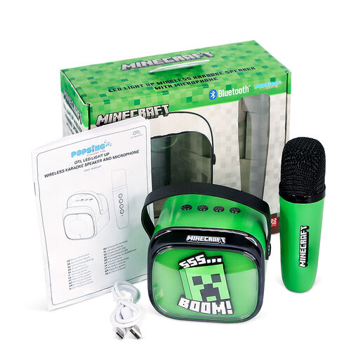Minecraft LED Karaoke Speaker and Microphone
