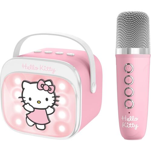 Altavoz y Micro Karaoke LED Hello Kitty