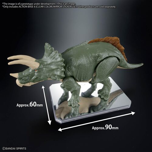 Display Stand Action Base 6 Clear with Mirror Stickers