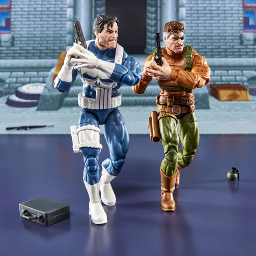 Blister 2 figuras Punisher & Nick Fury The Punisher Gamerverse Marvel Legends Series 15cm