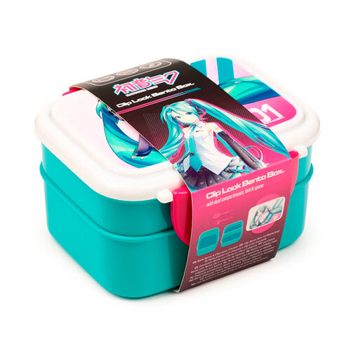 Hatsune Miku lunch box + cutlery