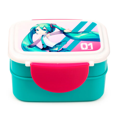 Hatsune Miku lunch box + cutlery