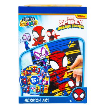 Set papeleria Scratch Art Spiderman Marvel