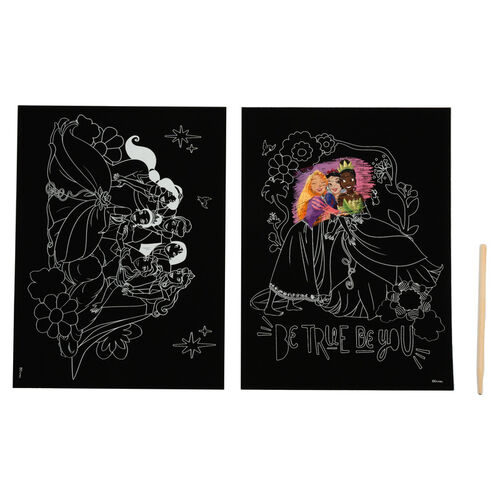Set papeleria Scratch Art Princesas Disney