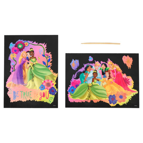 Set papeleria Scratch Art Princesas Disney