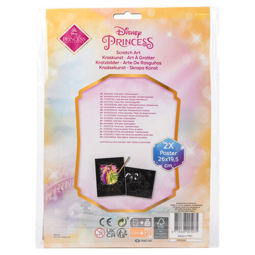 Set papeleria Scratch Art Princesas Disney