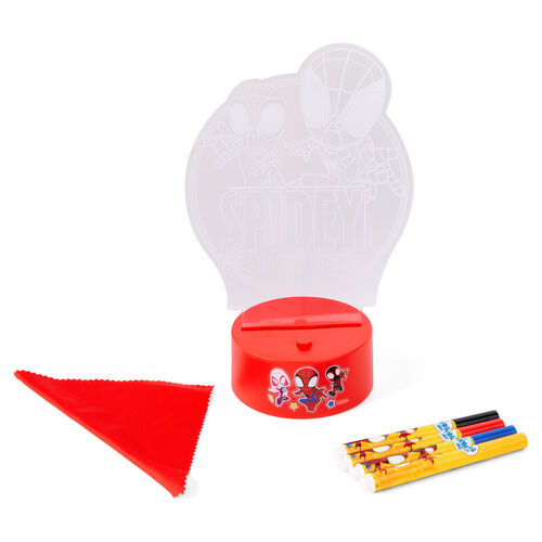 Marvel Spiderman LED light painting figure