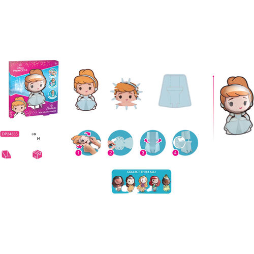 Figura 3D Princesas Disney 20cm surtido