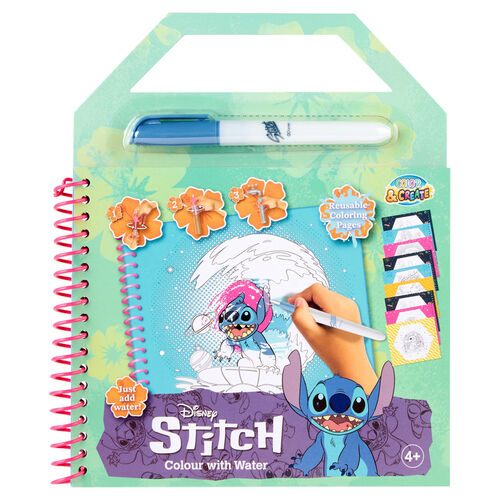 Disney Stitch Magic water painting book