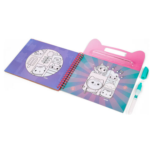 Libro magico pinta con agua La Casa de Muñecas de Gabby