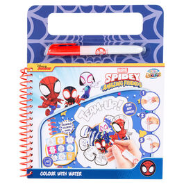 Libro magico pinta con agua Spiderman Marvel