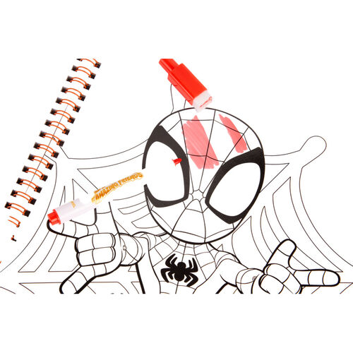 Libro magico pinta con agua Spiderman Marvel