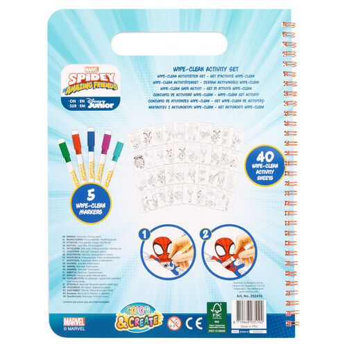 Libro magico pinta con agua Spiderman Marvel