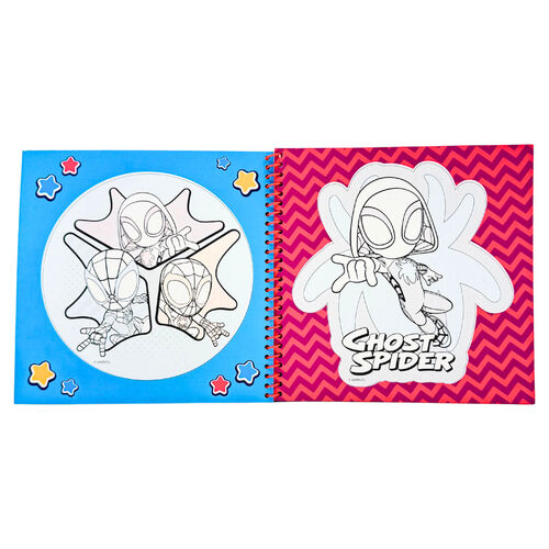 Libro magico pinta con agua Spiderman Marvel
