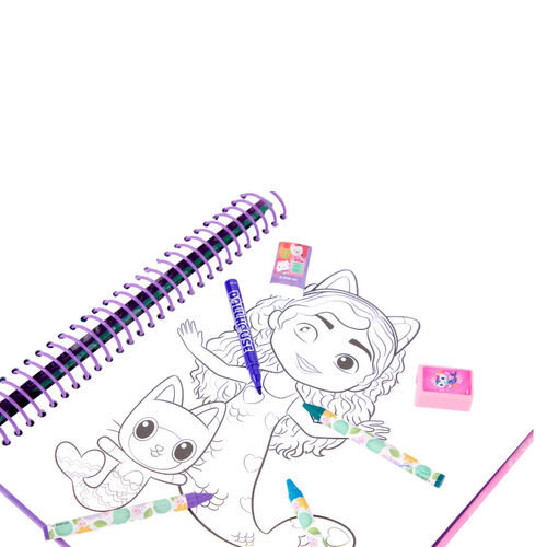 Libro dibujo y actividades La Casa de Muñecas de Gabby