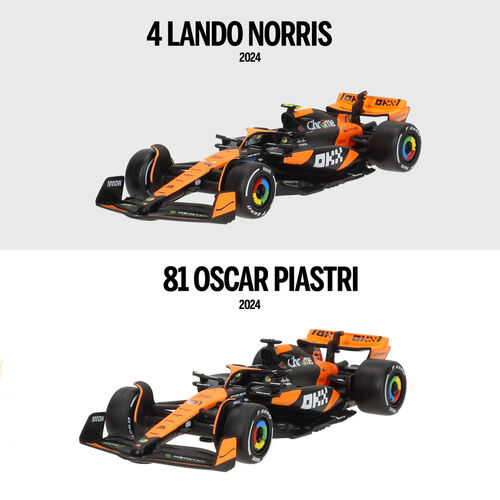 Mclaren MCL38 F1 2024 metal pack 2 cars