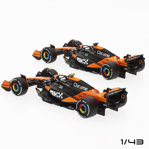 Mclaren MCL38 F1 2024 metal pack 2 cars