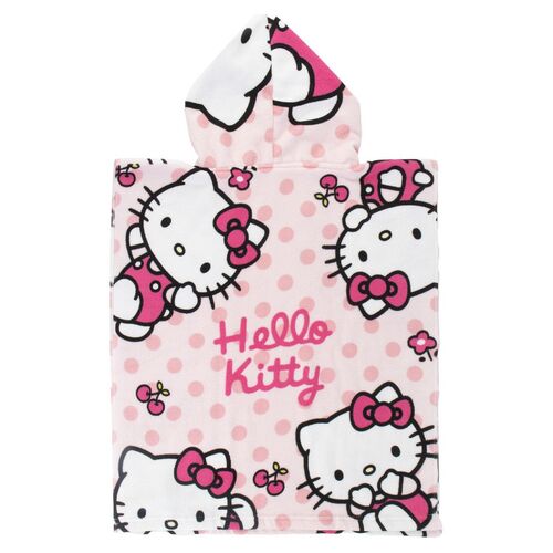 Poncho toalla Hello Kitty microfibra