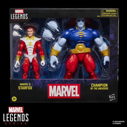 Blister 2 figuras Starfox & Champion of the Universe Marvel Legends Series 15cm
